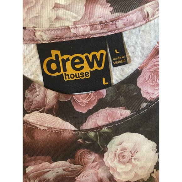 NWOT Drew House Painted Mascot T-Shirt, Floral Roses, Large - Picture 4 of 7